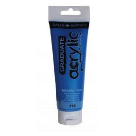 Daler Rowney 718 Metalic Blue 120 ml Akrilik Boya
