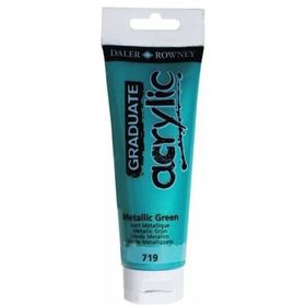 Daler Rowney 719 Metalic Green 120 ml Akrilik Boya