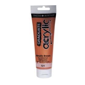 Daler Rowney 721 Metalic Brown 120 ml Akrilik Boya