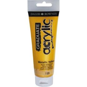 Daler Rowney 723 Metalic Yellow 120 ml Akrilik Boya