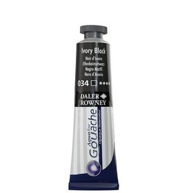 Daler Rowney Aquafine 034 Ivory Black 15 ml Tüp Guaj Boya
