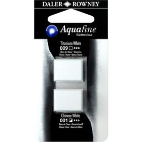 Daler Rowney Aquafine Titanium White Chinese White 2'li Sulu Boya Tablet