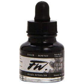 Daler Rowney Black India 2756 FW Ink 29.5 ml Likit Akrilik Mürekkep