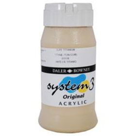 Daler Rowney Buff Titanium 24 500 ml System 3 Akrilik Boya