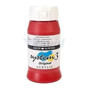 Daler Rowney Cadmium Red Hue 503 500 ml System 3 Akrilik Boya