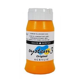 Daler Rowney Cadmium Yellow Deep (Hue) 618 500 ml System 3 Akrilik Boya