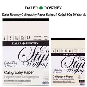 Daler Rowney Calligraphy Paper 90 gr 30 Yaprak Kaligrafi Kağıdı