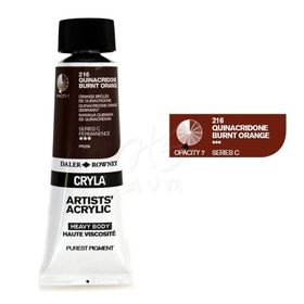 Daler Rowney Cryla Artist 216 Quinacridone Burnt Orange Seri C 75ml Akrilik Boya