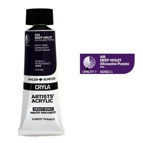 Daler Rowney Cryla Artist 408 Deep Violet Seri C 75ml Akrilik Boya