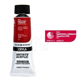 Daler Rowney Cryla Artist 512 Naphthol Crimson Seri B 75ml Akrilik Boya