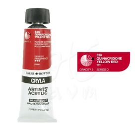 Daler Rowney Cryla Artist 528 Quinacridone Yellow Red Seri D 75ml Akrilik Boya