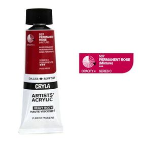 Daler Rowney Cryla Artist 537 Permanent Rose Seri C 75ml Akrilik Boya