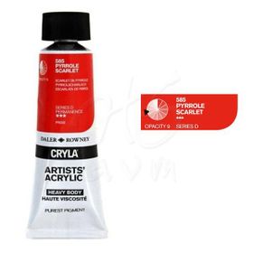 Daler Rowney Cryla Artist 585 Pyrrole Scarlet Seri D 75ml Akrilik Boya