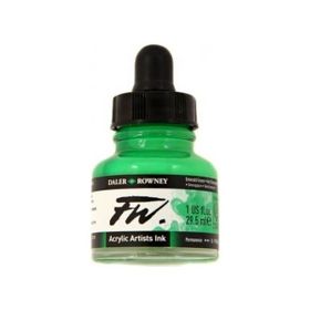 Daler Rowney Emerald Green 335 Fw Acrylic Artist Ink 29.5 ml Cam Şişe
