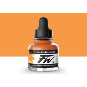 Daler Rowney Flame Orange 687 Fw Acrylic Artist Ink 29.5 ml Cam Şişe
