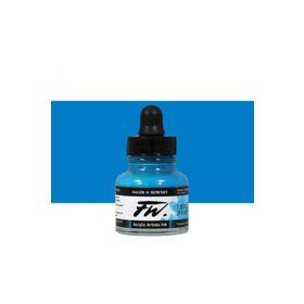 Daler Rowney Fluorescent Blue 100 Fw Acrylic Artist Ink 29.5 ml Cam Şişe