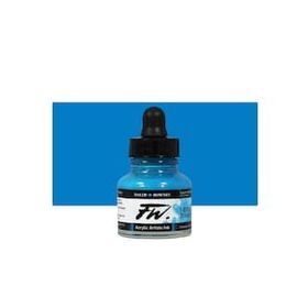 Daler Rowney Fluorescent Blue 100 Fw Acrylic Artist Ink 29.5 ml Cam Şişe