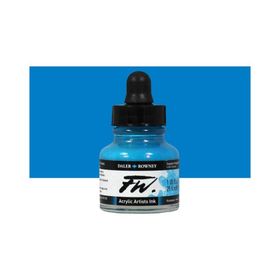 Daler Rowney Fluorescent Blue 100 Fw Acrylic Artist Ink 29.5 ml Cam Şişe