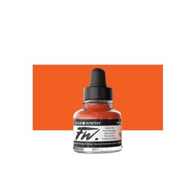 Daler Rowney Fluorescent Orange 653 Fw Acrylic Artist Ink 29.5 ml Cam Şişe