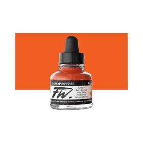 Daler Rowney Fluorescent Orange 653 Fw Acrylic Artist Ink 29.5 ml Cam Şişe