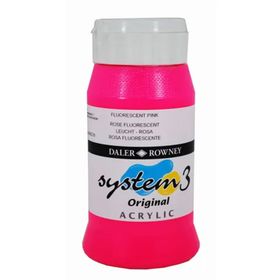Daler Rowney Fluorescent Pink 538 500 ml System 3 Akrilik Boya