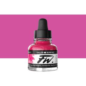 Daler Rowney Fluorescent Pink 538 Fw Acrylic Artist Ink 29.5 ml Cam Şişe