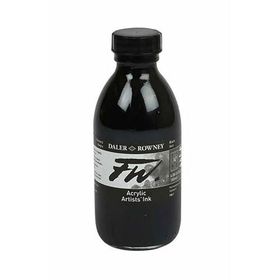 Daler Rowney Fw Acrylic Artist Ink 180 ml 028 Black Mürekkep