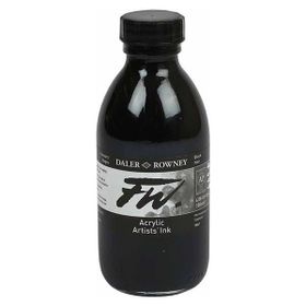 Daler Rowney Fw Acrylic Artist Ink 180 ml 028 Black Mürekkep