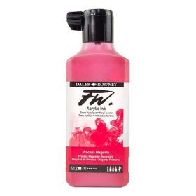 Daler Rowney FW Acrylic Artist Ink 180 ml Process Magenta 412 Mürekkep
