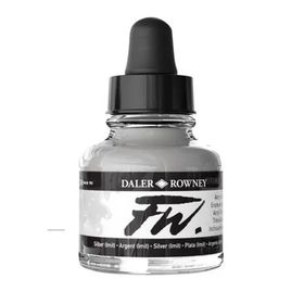 Daler Rowney Fw Ink 29.5 ml Silver Pistole Mürekkebi