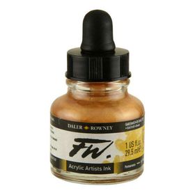 Daler Rowney Fw Ink Gold Imitation 29.5 ml Likit Akrilik Boya