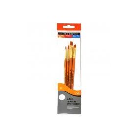 Daler Rowney Gold Taklon Short Handled 4 Pc Fırça Seti