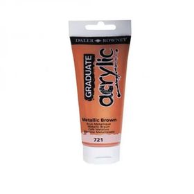 Daler Rowney Graduate 721 Metallic Brown 120 ml Akrilik Boya