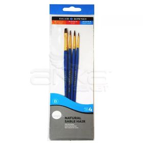 Daler Rowney Kod:401 Simply Natural Hair 4'lü Fırça Seti