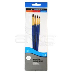 Daler Rowney Kod:401 Simply Natural Hair 4'lü Fırça Seti