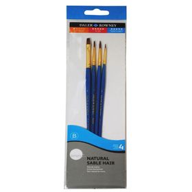 Daler Rowney Kod:401 Simply Natural Hair 4'lü Fırça Seti