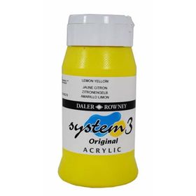 Daler Rowney Lemon Yellow 651 500 ml System 3 Akrilik Boya