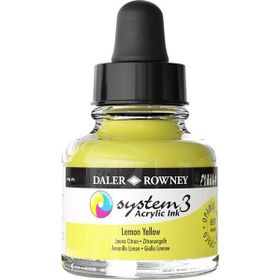 Daler Rowney Lemon Yellow 651 System 3 29.5 ml Akrilik Mürekkep
