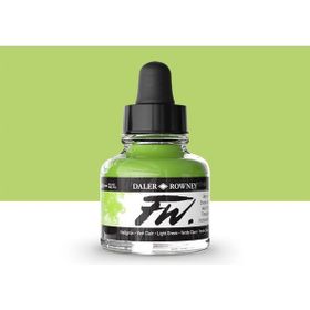 Daler Rowney Light Green 348 Fw Acrylic Artist Ink 29.5 ml Cam Şişe