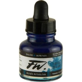 Daler Rowney Marine Blue 151 Fw Acrylic Artist Ink 29.5 ml Cam Şişe