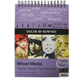 Daler Rowney Mixed Media A4 250 gr 30 Yaprak Resim Defteri