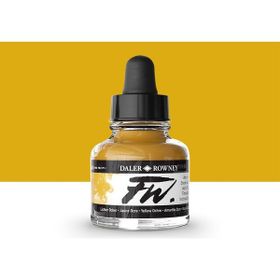 Daler Rowney Ochre 663 FW Acrylic Artist Ink 29.5 ml Cam Şişe Yellow