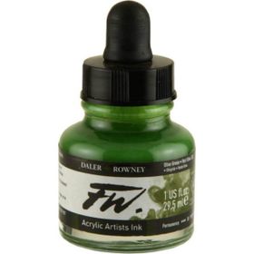 Daler Rowney Olive Green 363 Fw Acrylic Artist Ink 29.5 ml Cam Şişe