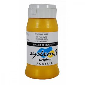 Daler Rowney Pale Gold 708 500 ml System 3 Akrilik Boya