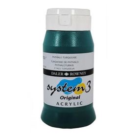 Daler Rowney Phthalo Turquoise 154 500 ml System 3 Akrilik Boya