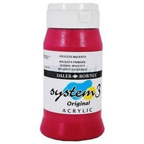 Daler Rowney Process Magenta 412 500 ml System 3 Akrilik Boya