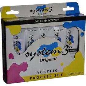 Daler Rowney Process Set 5x75 ml System 3 Akrilik Boya