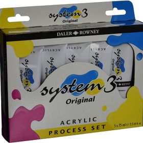 Daler Rowney Process Set 5x75 ml System 3 Akrilik Boya