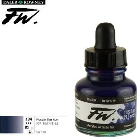 Daler Rowney Prussian Blue 134 Fw Acrylic Artist Ink 29.5 ml Cam Şişe
