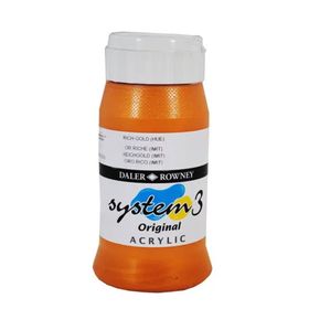 Daler Rowney Rich Gold Hue 707 500 ml System 3 Akrilik Boya